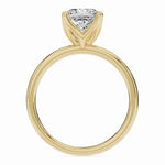 Cushion Lustre Solitaire Ring ABER-100-CU-LGD-1  - Abtin & Co.
