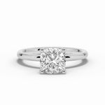 Cushion Lustre Solitaire Ring ABER-100-CU-LGD-6  - Abtin & Co.