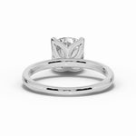 Cushion Lustre Solitaire Ring ABER-100-CU-LGD-6  - Abtin & Co.