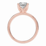 Cushion Lustre Solitaire Ring ABER-100-CU-LGD-11  - Abtin & Co.