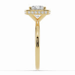 Cushion Nova Halo Engagement Ring Ring ABER-108-CU-LGD-1  - Abtin & Co.