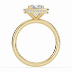 Cushion Nova Halo Engagement Ring Ring ABER-108-CU-LGD-1  - Abtin & Co.