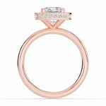 Cushion Nova Halo Engagement Ring Ring ABER-108-CU-LGD-11  - Abtin & Co.