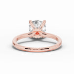 Cushion Tiara Glow Solitaire Ring ABER-102-CU-LGD-11  - Abtin & Co.