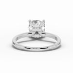 Cushion Tiara Glow Solitaire Ring ABER-102-CU-LGD-6  - Abtin & Co.