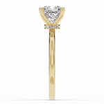 Cushion Tiara Glow Solitaire Ring ABER-102-CU-LGD-1  - Abtin & Co.