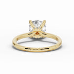 Cushion Tiara Glow Solitaire Ring ABER-102-CU-LGD-1  - Abtin & Co.