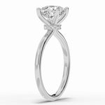 Cushion Tiara Glow Solitaire Ring ABER-102-CU-LGD-6  - Abtin & Co.