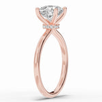 Cushion Tiara Glow Solitaire Ring ABER-102-CU-LGD-11  - Abtin & Co.