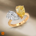 DUALIS Toi et Moi Ring Ring ABB-806TT-WY.LGD-1  - Abtin & Co.
