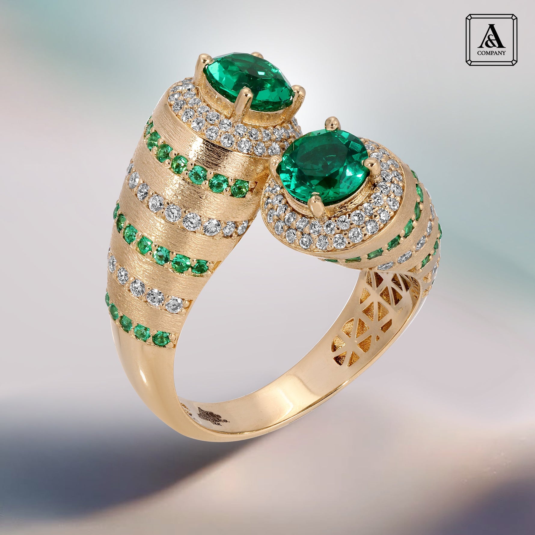 DUALITÉ Ring Ring ABB-804Y-L.EM.D-1  - Abtin & Co.