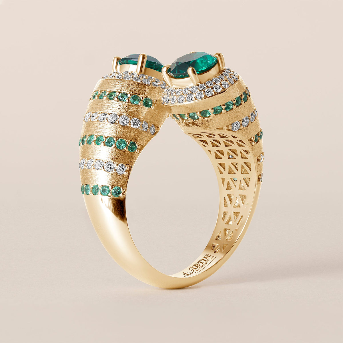 DUALITÉ Ring Ring ABB-804Y-L.EM.D-1  - Abtin & Co.