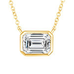 Emerald Cut Bezel Lumière Pendant Pendant ABP-225.1-LGD-1  - Abtin & Co.