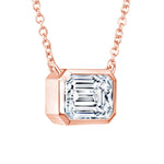 Emerald Cut Bezel Lumière Pendant Pendant ABP-225.1-LGD-7  - Abtin & Co.