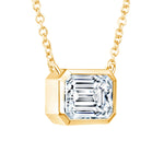 Emerald Cut Bezel Lumière Pendant Pendant ABP-225.1-LGD-1  - Abtin & Co.