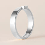 Emerald Cut Centerline Edge Ring Ring ABB-713.1V1-EM-D-14  - Abtin & Co.