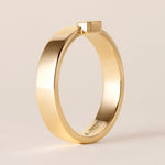 Emerald Cut Centerline Edge Ring Ring ABB-713.1V1-EM-D-1  - Abtin & Co.
