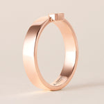 Emerald Cut Centerline Edge Ring Ring ABB-713.1V1-EM-D-27  - Abtin & Co.