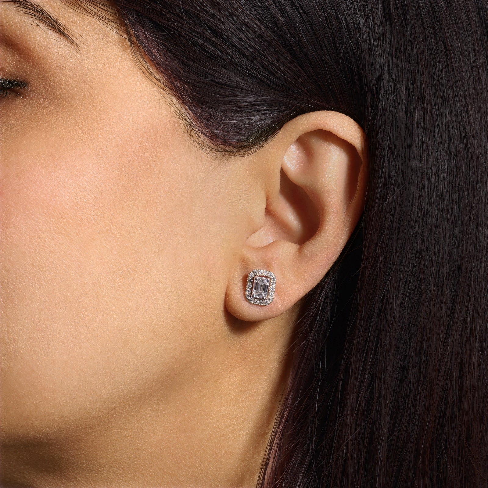Emerald Cut Élan Jackets Earring ABE-218-LGD-1  - Abtin & Co.