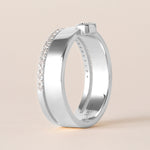 Emerald Cut Élevé Band Ring ABB-713.1-V2-EM-D-3  - Abtin & Co.