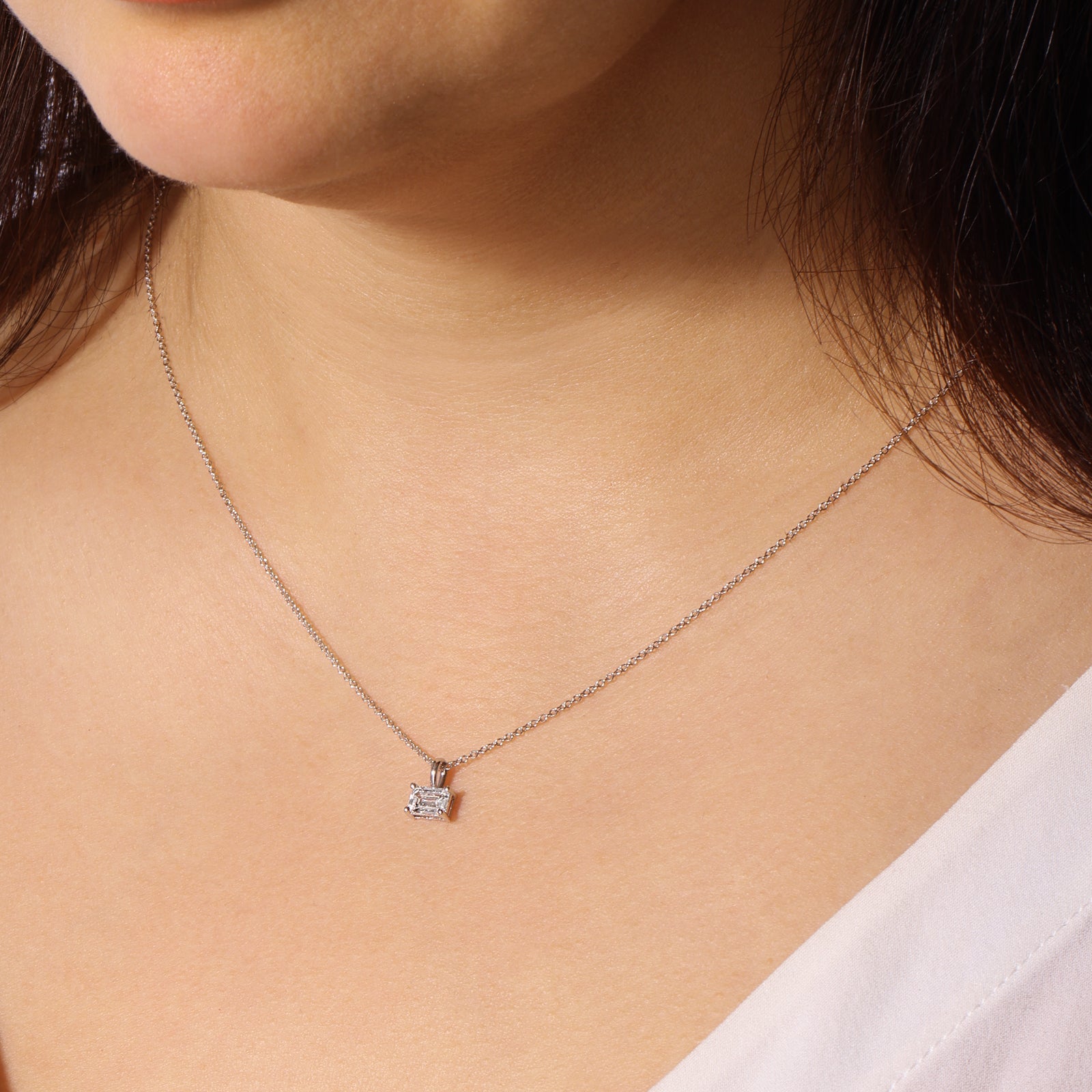 Emerald Cut Eterna Pendant Pendant ABP-238-LGD-1  - Abtin & Co.
