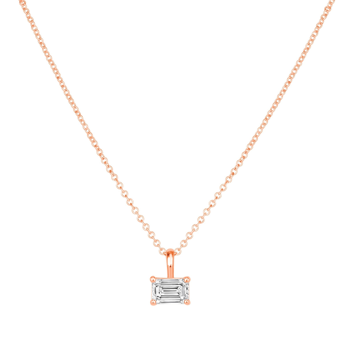 Emerald Cut Eterna Pendant Pendant ABP-238-LGD-7  - Abtin & Co.