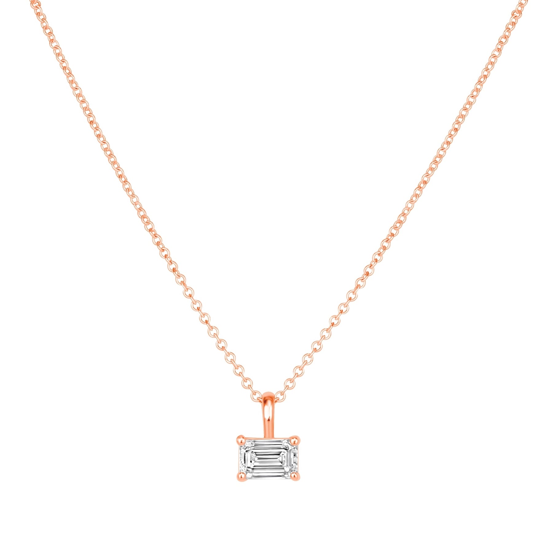 Emerald Cut Eterna Pendant Pendant ABP-238-LGD-7  - Abtin & Co.