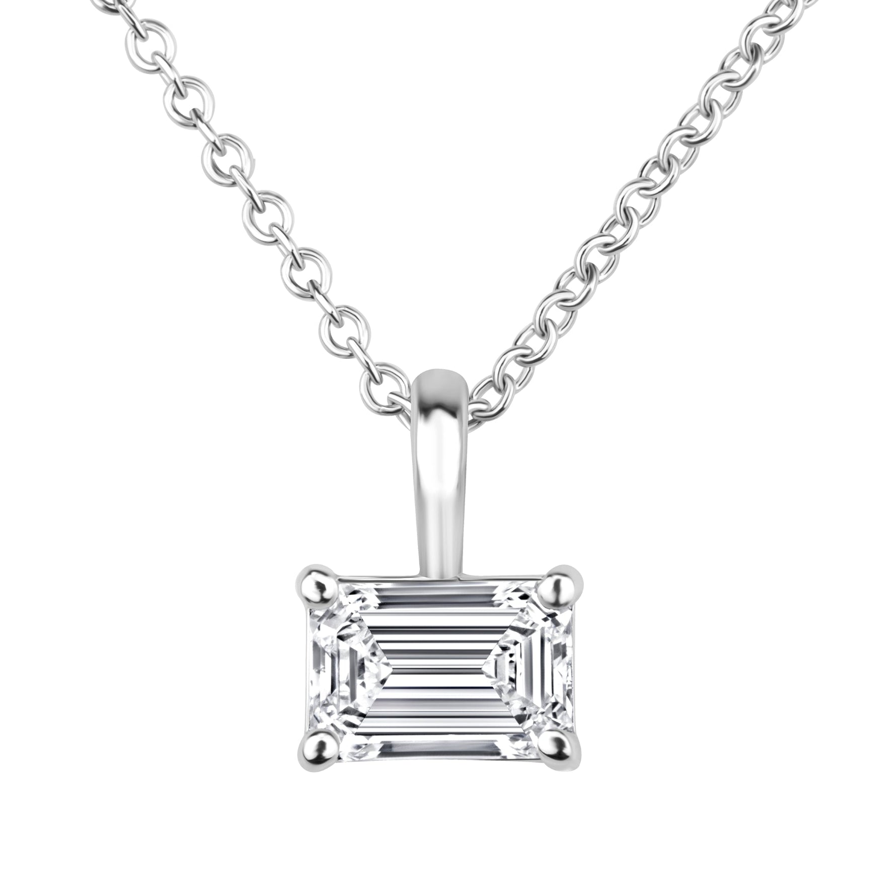 Emerald Cut Eterna Pendant Pendant ABP-238-LGD-4  - Abtin & Co.