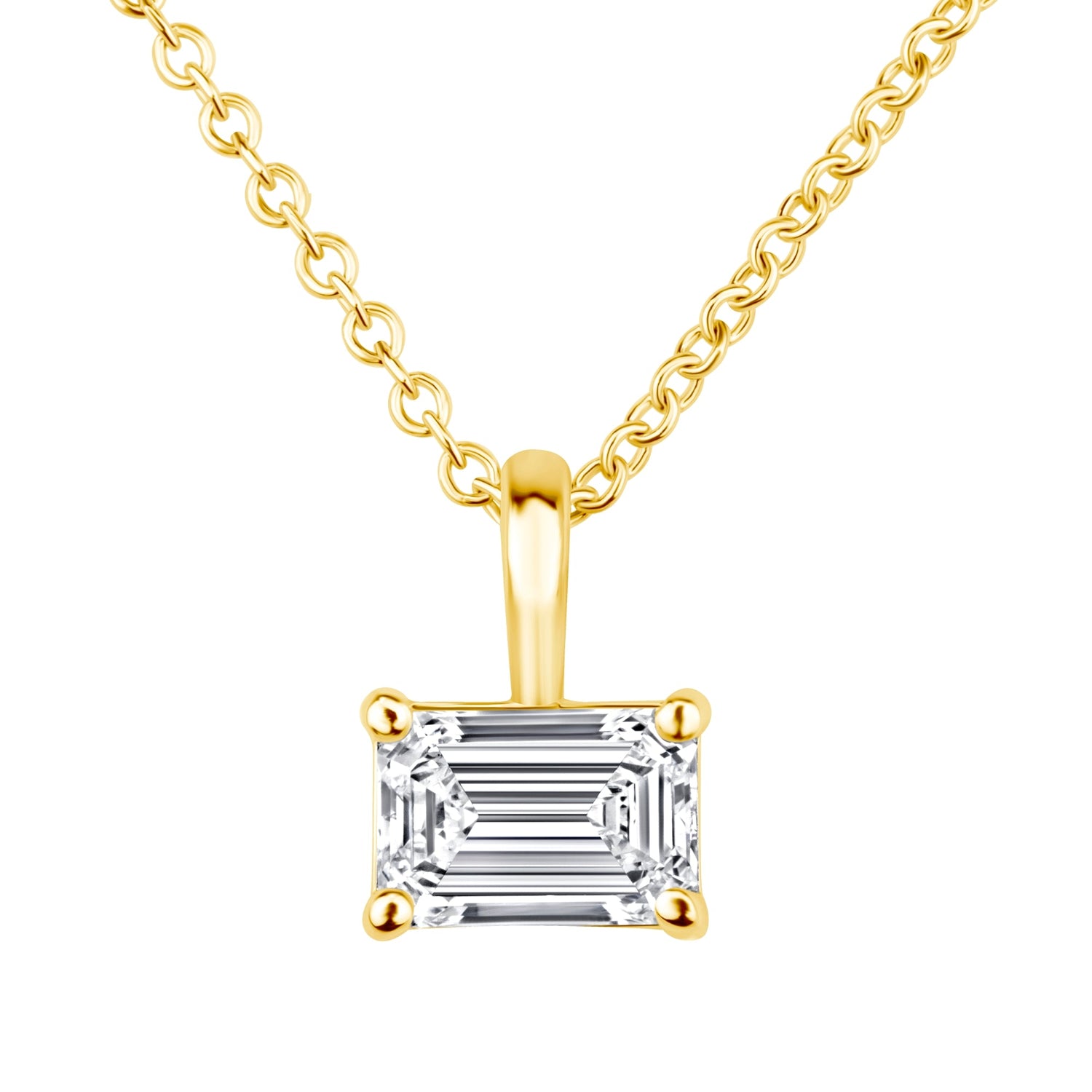 Emerald Cut Eterna Pendant Pendant ABP-238-LGD-1  - Abtin & Co.