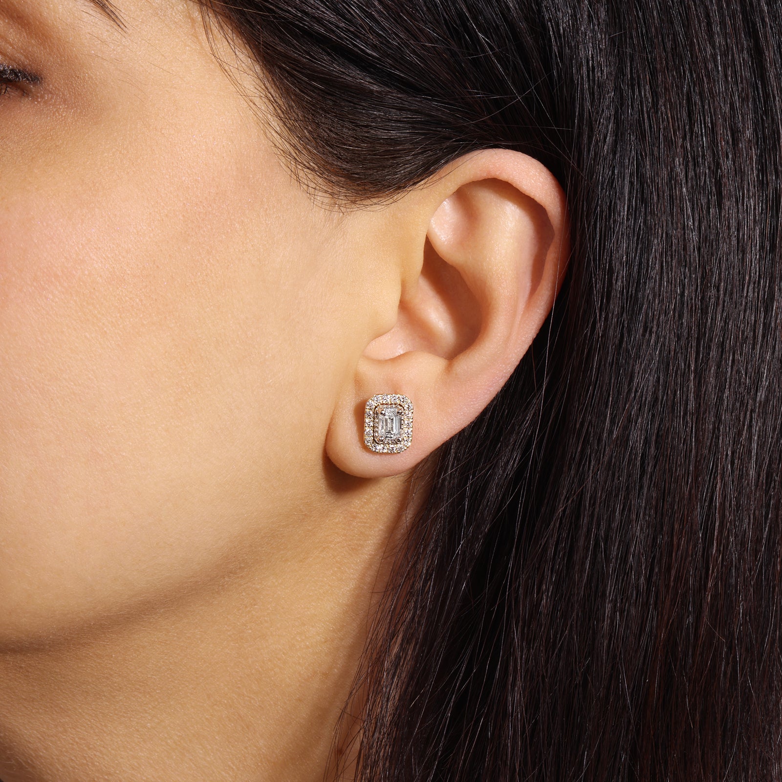 Emerald Cut Étoile Jackets Earring ABE-224-LGD-1  - Abtin & Co.