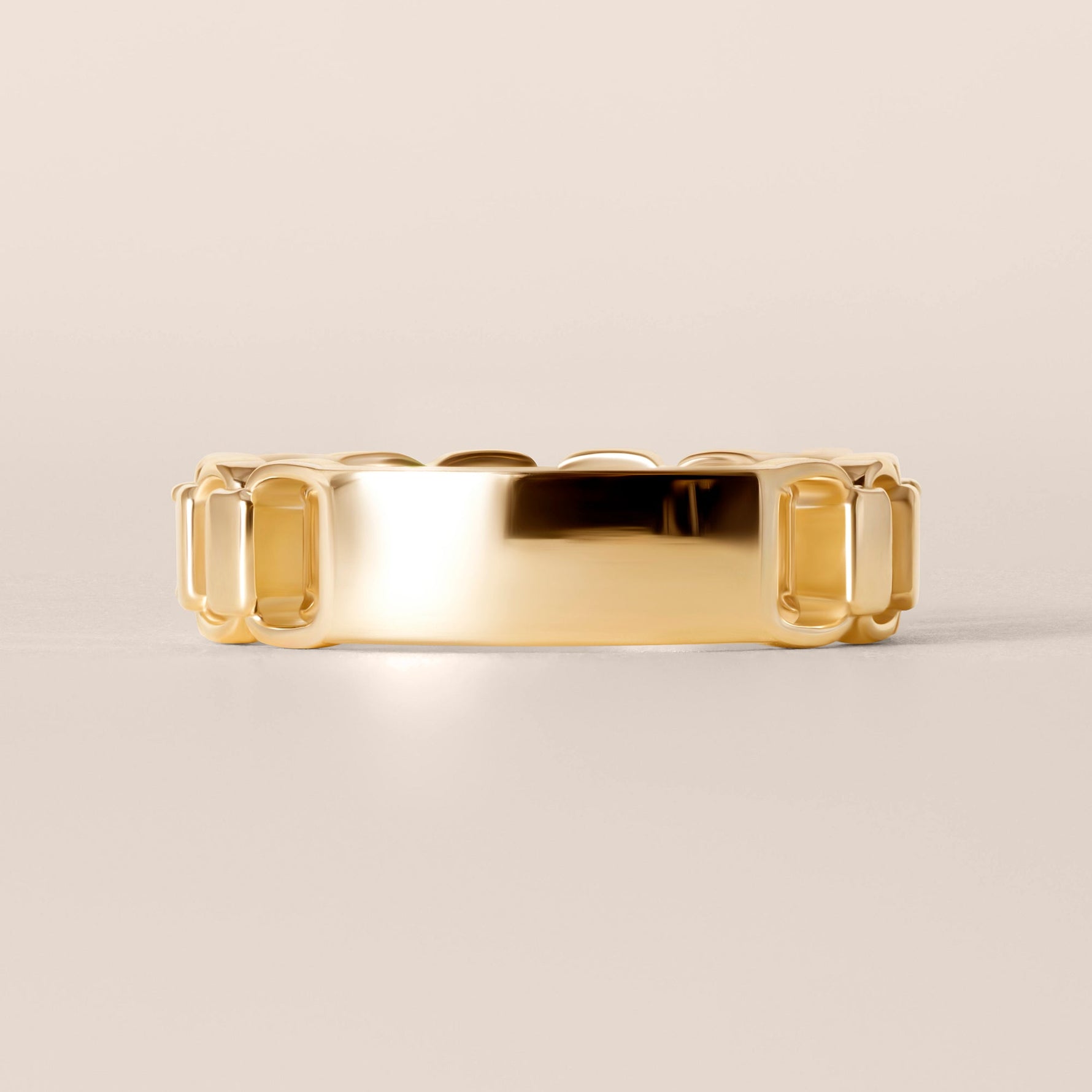 EMERALD CUT ICONICA Band Ring ABB-769-D-1  - Abtin & Co.