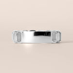 EMERALD CUT ICONICA Band Ring ABB-769-D-3  - Abtin & Co.