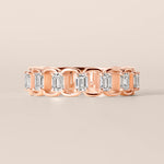 EMERALD CUT ICONICA Band Ring ABB-769-D-5  - Abtin & Co.