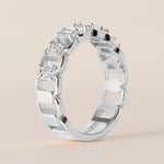 EMERALD CUT ICONICA Band Ring ABB-769-D-3  - Abtin & Co.