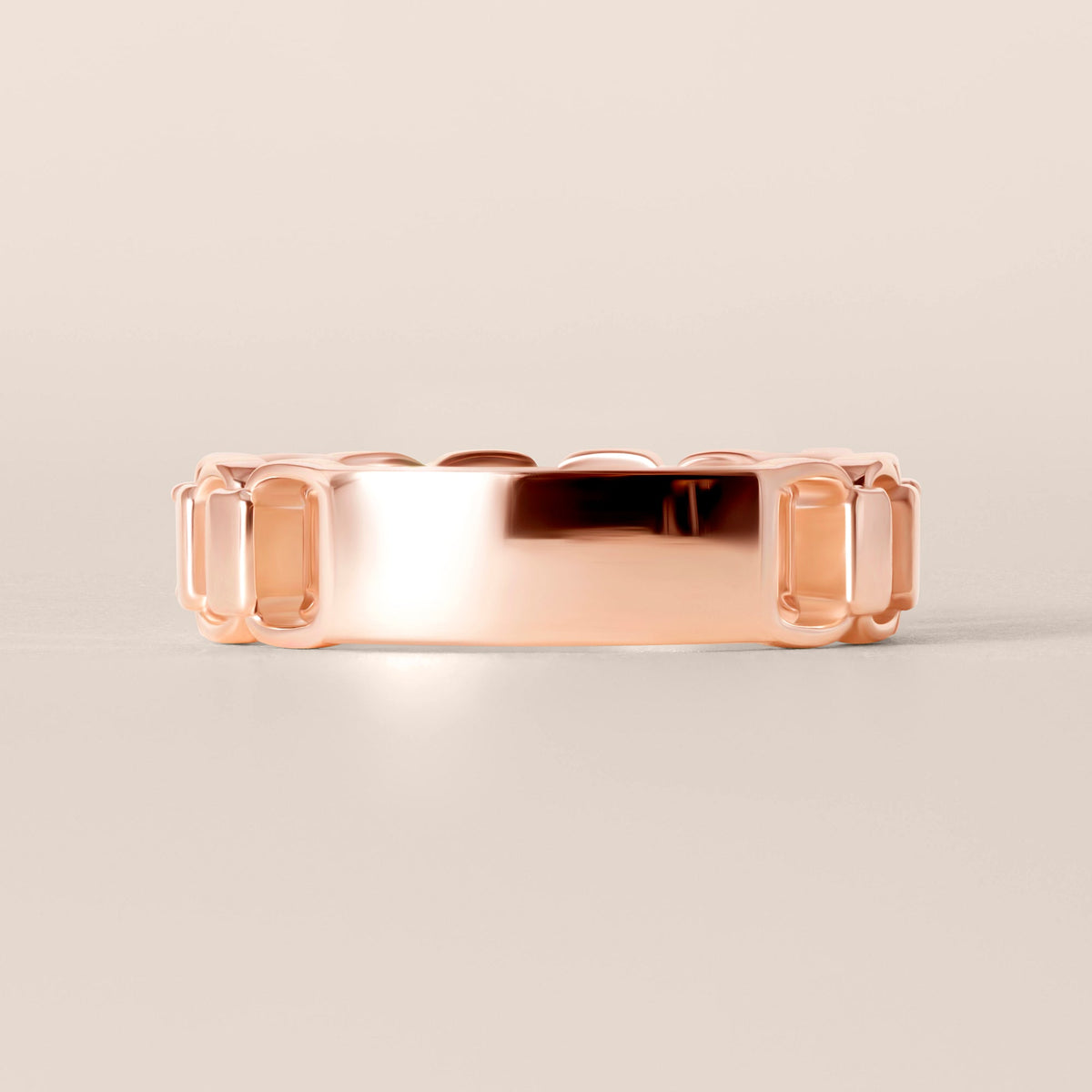 EMERALD CUT ICONICA Band Ring ABB-769-D-5  - Abtin & Co.