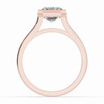 Emerald Cut Lumière Bezel Solitaire Ring ABER-104-EM-LGD  - Abtin & Co.