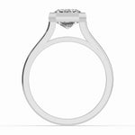 Emerald Cut Lumière Bezel Solitaire Ring ABER-104-EM-LGD  - Abtin & Co.