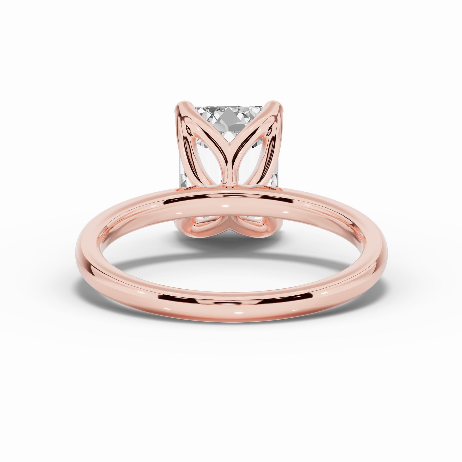 Emerald Cut Lustre Solitaire Ring ABER-100-EM-LGD-26  - Abtin & Co.