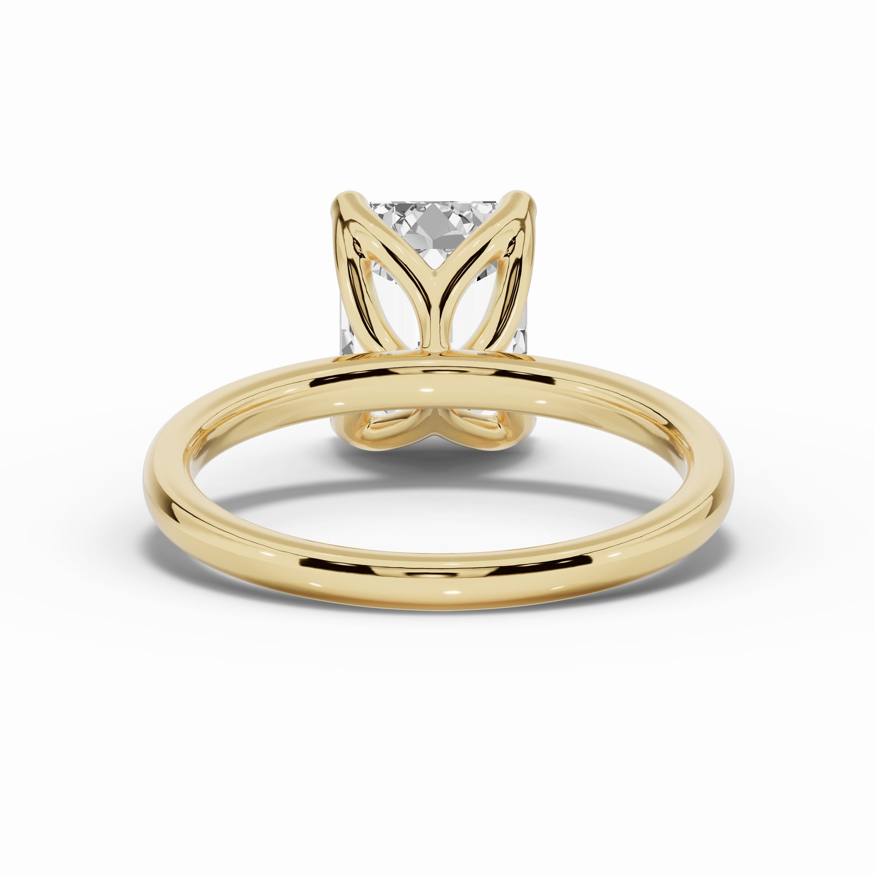 Emerald Cut Lustre Solitaire Ring ABER-100-EM-LGD-16  - Abtin & Co.