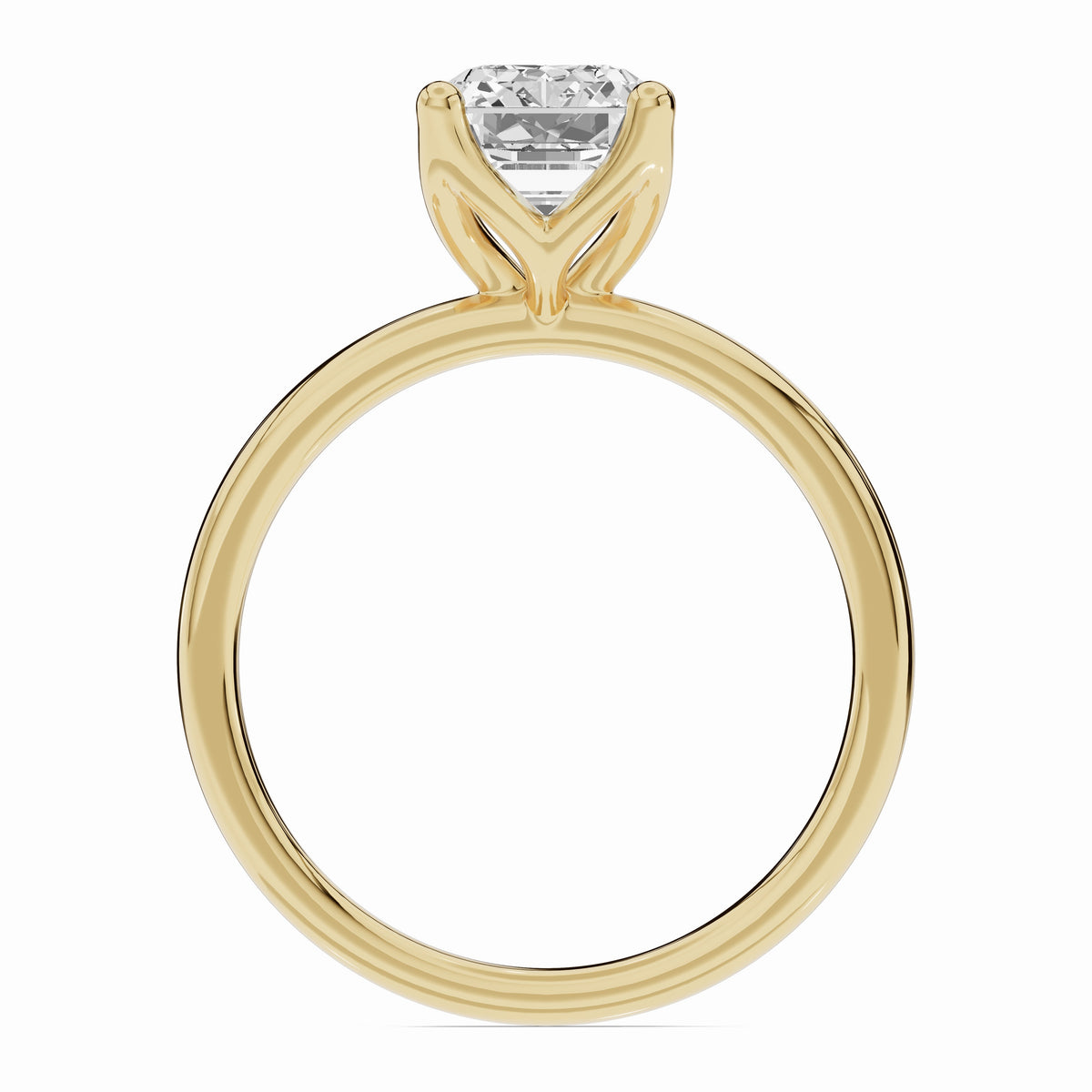 Emerald Cut Lustre Solitaire Ring ABER-100-EM-LGD-16  - Abtin & Co.