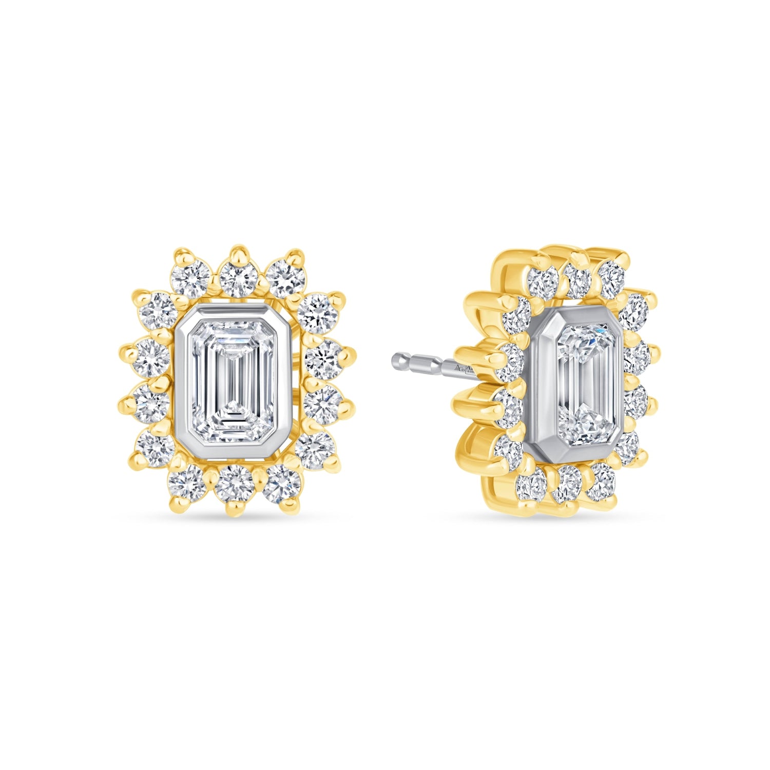 Emerald Cut Majesté Jackets Earring ABE-221-LGD-1  - Abtin & Co.
