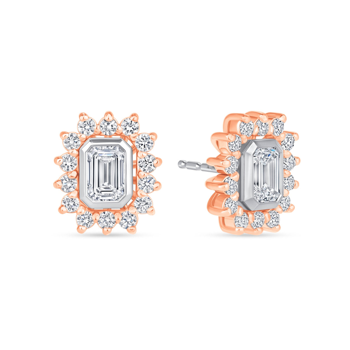 Emerald Cut Majesté Jackets Earring ABE-221-LGD-7  - Abtin & Co.