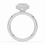 Emerald Cut Nova Halo Engagement Ring Ring ABER-108-EM-LGD-6  - Abtin & Co.