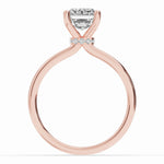 Emerald Cut Tiara Glow Solitaire Ring ABER-102-EM-LGD-11  - Abtin & Co.
