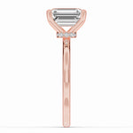 Emerald Cut Tiara Glow Solitaire Ring ABER-102-EM-LGD-11  - Abtin & Co.
