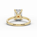 Emerald Cut Tiara Glow Solitaire Ring ABER-102-EM-LGD-1  - Abtin & Co.