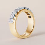 Emerald cut Vivenne Bnad Ring ABB-729-EM-D-1  - Abtin & Co.
