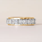 Emerald cut Vivenne Bnad Ring ABB-729-EM-D-1  - Abtin & Co.