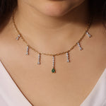 Emerald Serenade Necklace Necklace ABN-183-EMD-1  - Abtin & Co.