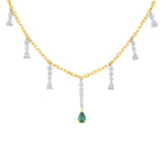 Emerald Serenade Necklace Necklace ABN-183-EMD-1  - Abtin & Co.